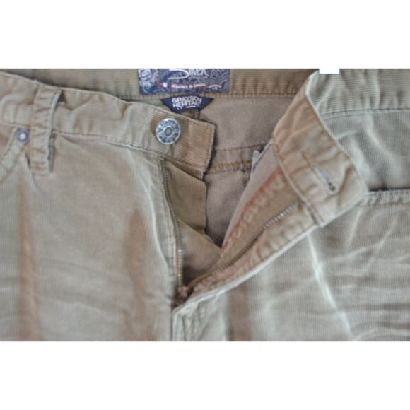 Silver Jeans Grayson Heritage Men's 38x32 Tan Corduroy Pants Preppy Straight Y2K - Picture 15 of 16